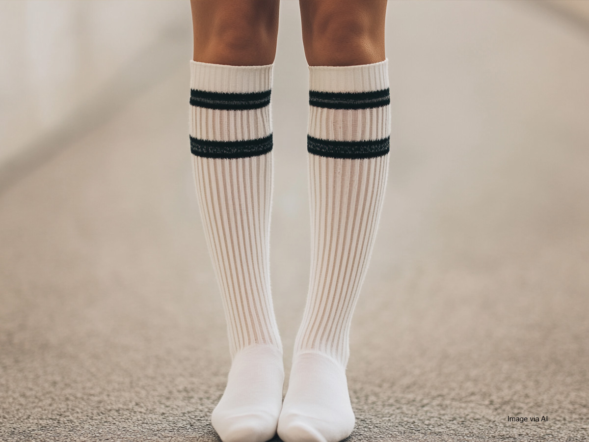 Striped Knee Socks