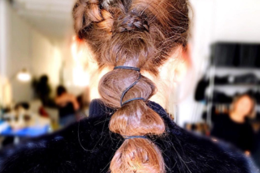 Sectioned Ponytails