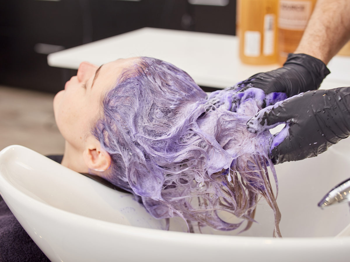Toning Shampoo Can Also Help