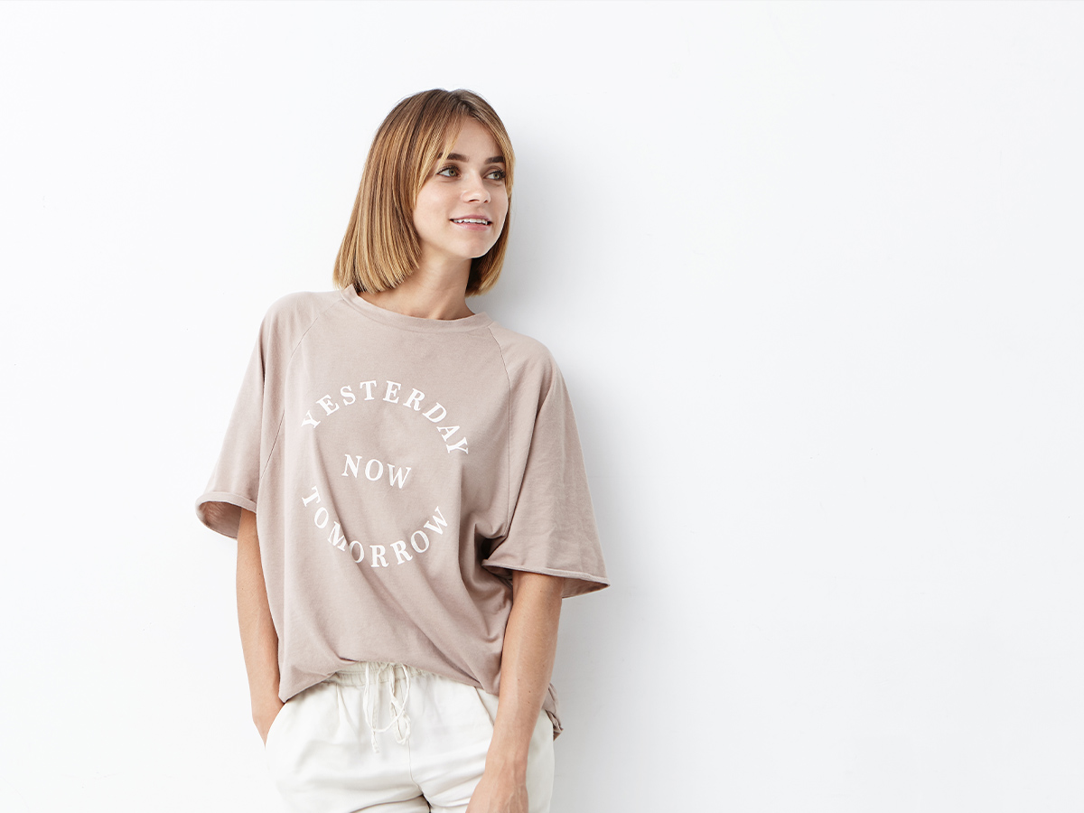 An Oversized Graphic Tee