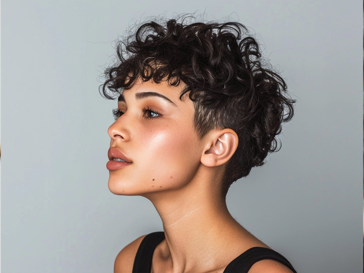 Cropped and Curly