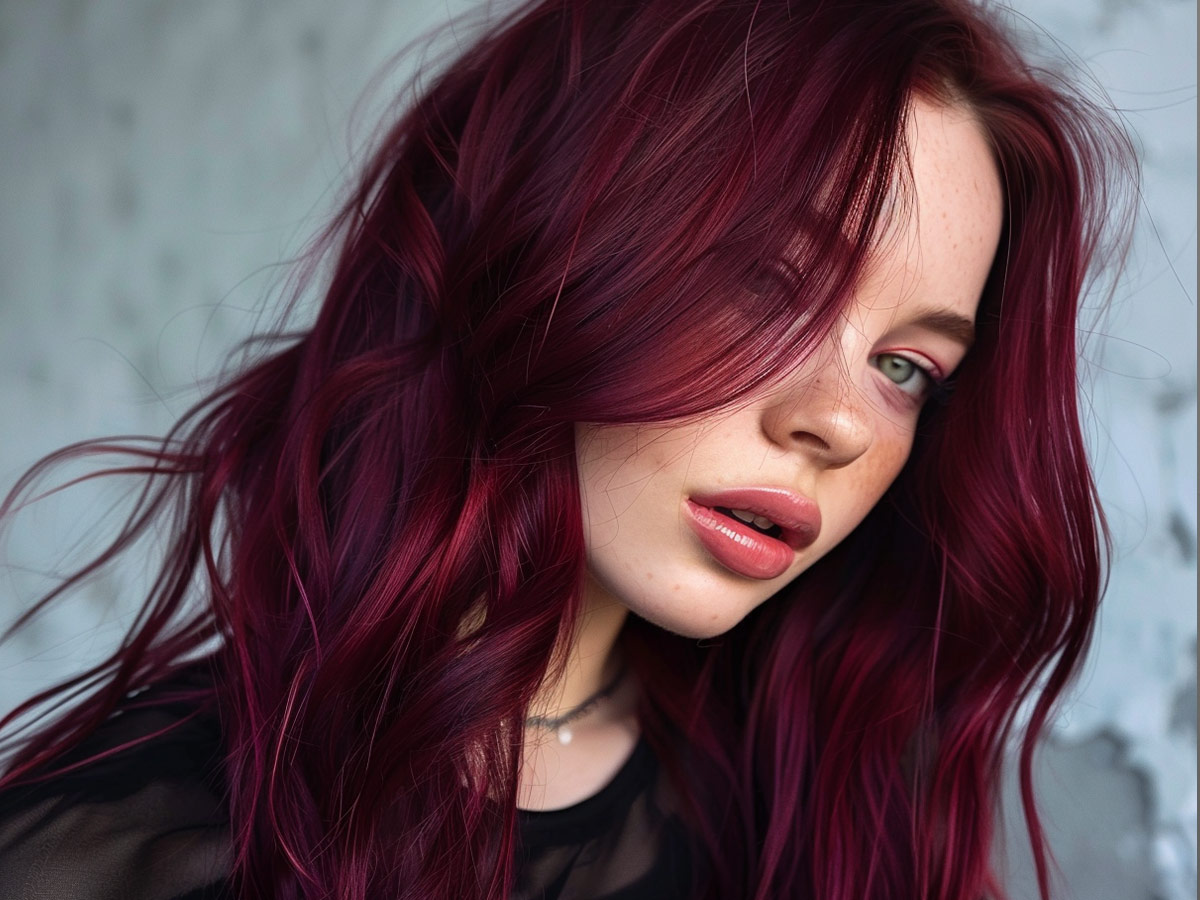 Red with Blue Undertones