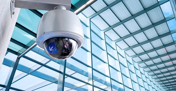 security camera in a business