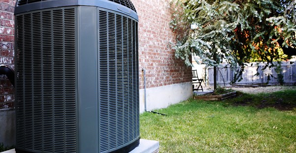 an air conditioning unit maintained by HVAC professionals