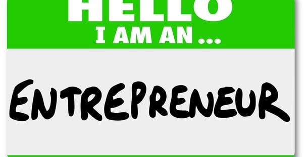 Sticker that says I am an entrepreneur