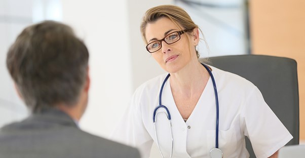 a fecal incontinence talk between doctor and patient
