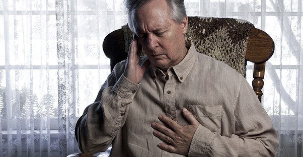 A man experiencing cardiac arrest
