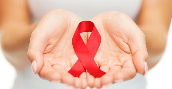 an aids memorial ribbon