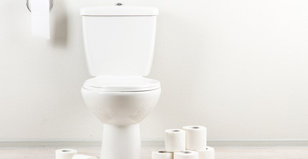 someone with diarrhea symptoms may visit the toilet often