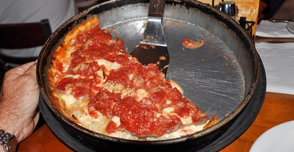 It is basically a sin to visit Chicago and not eat deep dish pizza.