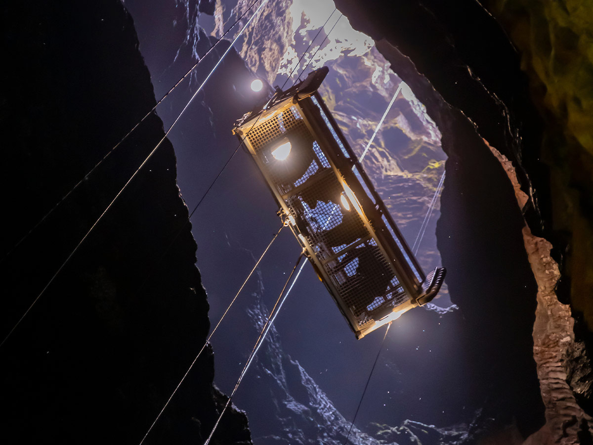 Tour the inside of a volcano