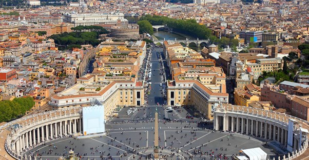 st. peter's square welcomes visitors