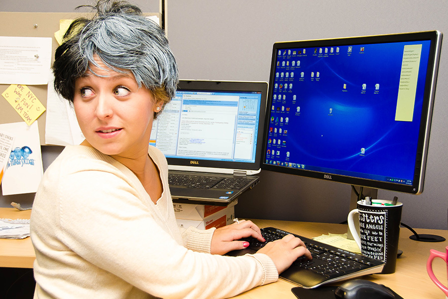 Your Desk...While Wearing a Disguise