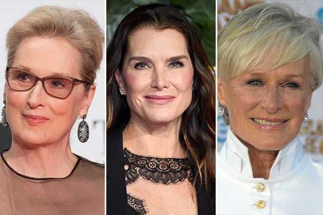 Meryl Streep, Brooke Shields, and Glenn Close