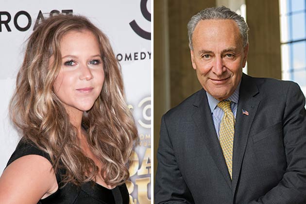 Amy Schumer and Chuck Schumer