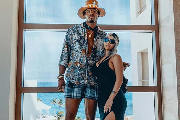 Cam Newton and Kia Proctor