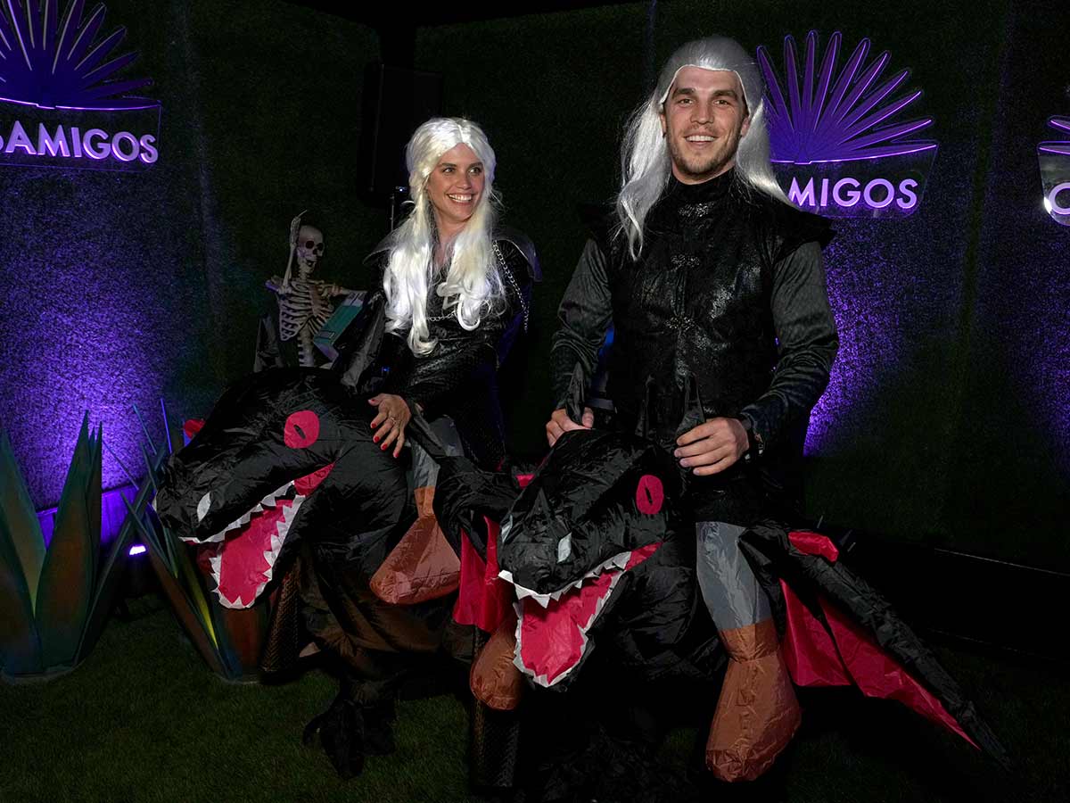 Sara Sampaio and Zac Frognowski as the Targaryens