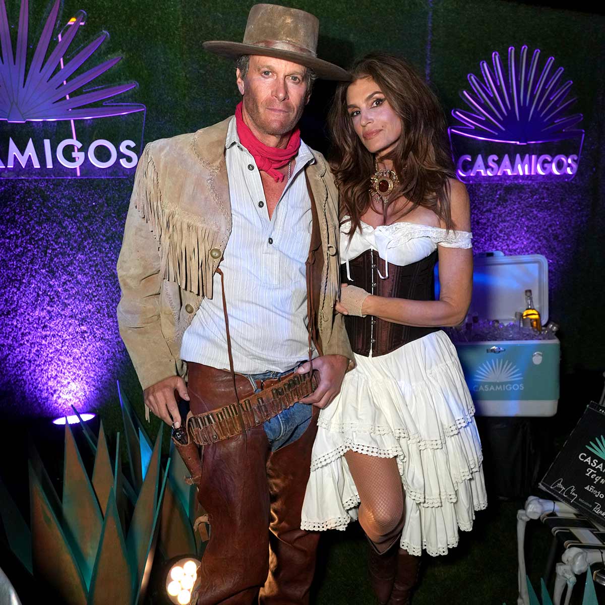 Cindy Crawford and Rande Gerber as 'Yellowstone' Characters