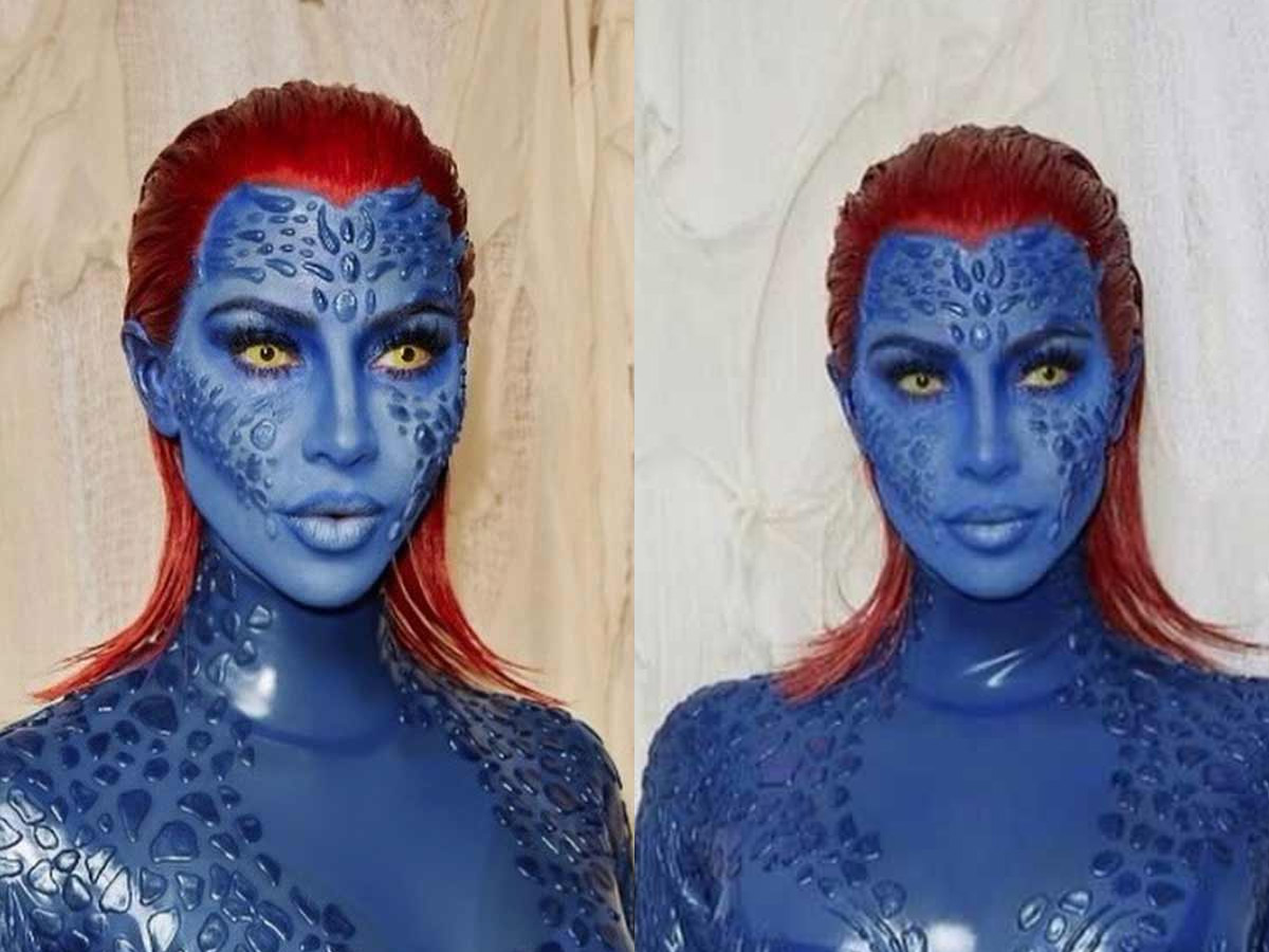 Kim Kardashian as Mystique From X-Men