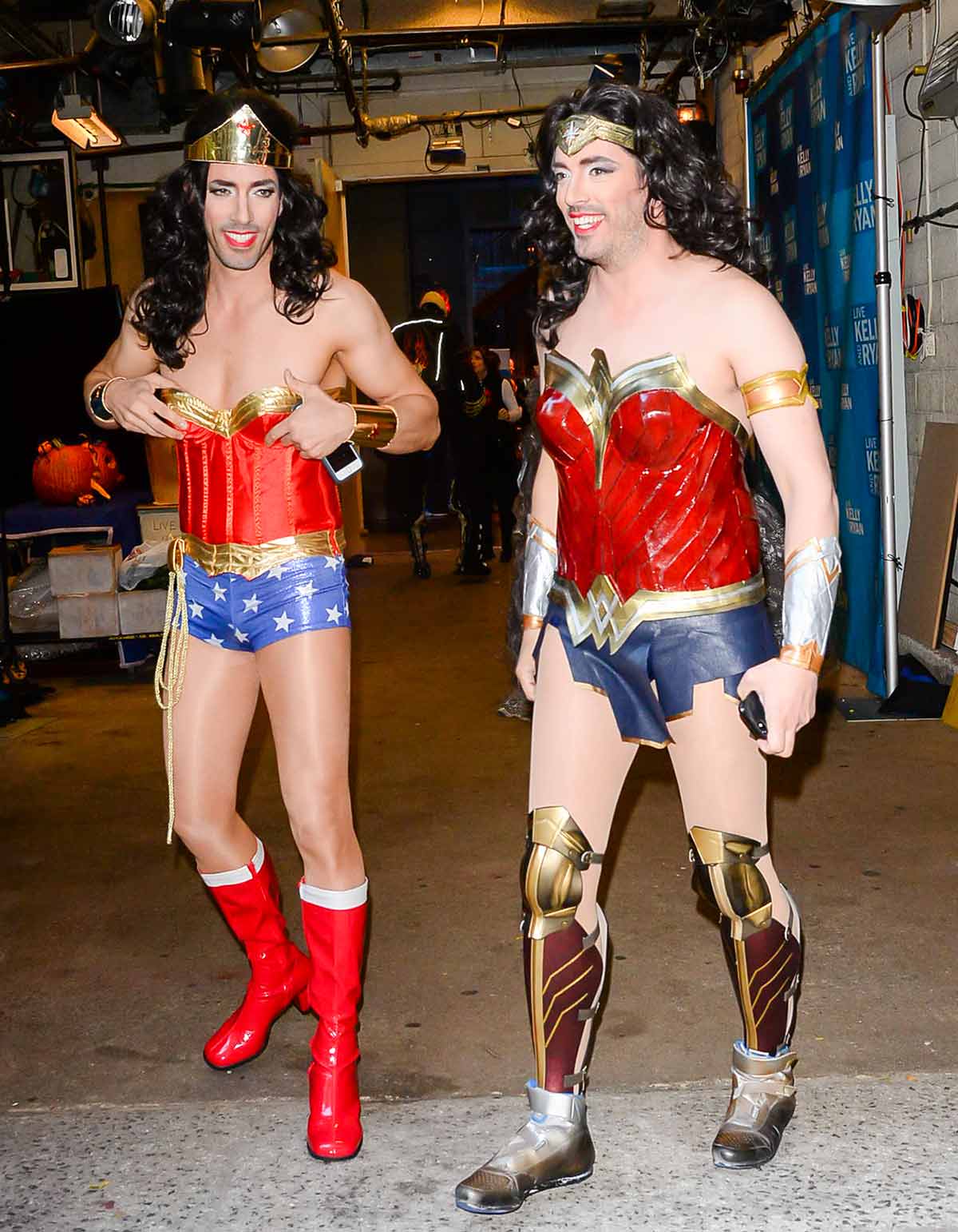 Jonathan and Drew Scott as Wonder Woman