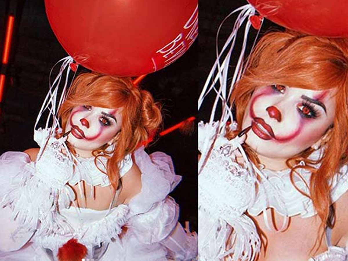 Demi Lovato as Pennywise From "IT"