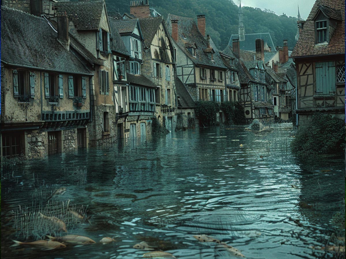 Tiny Underwater French Town