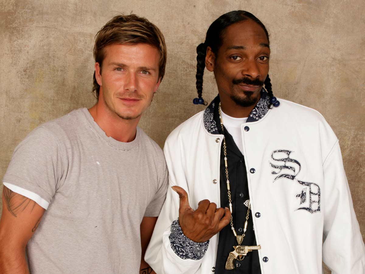 David Beckham and Snoop Dogg