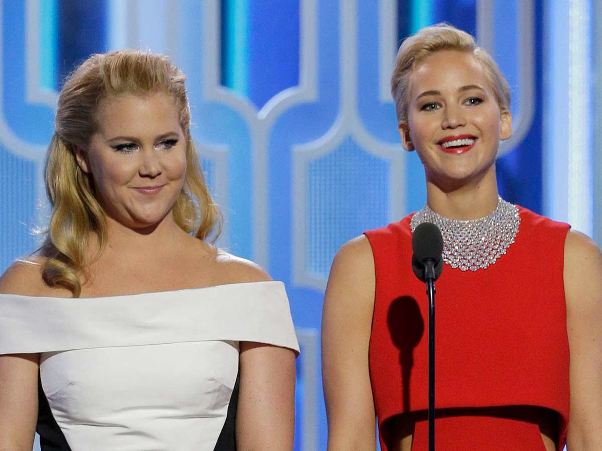 Amy Schumer and Jennifer Lawrence