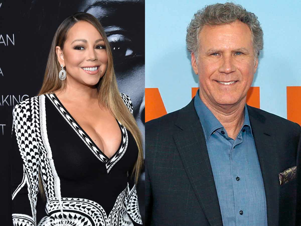 Will Ferrell and Mariah Carey