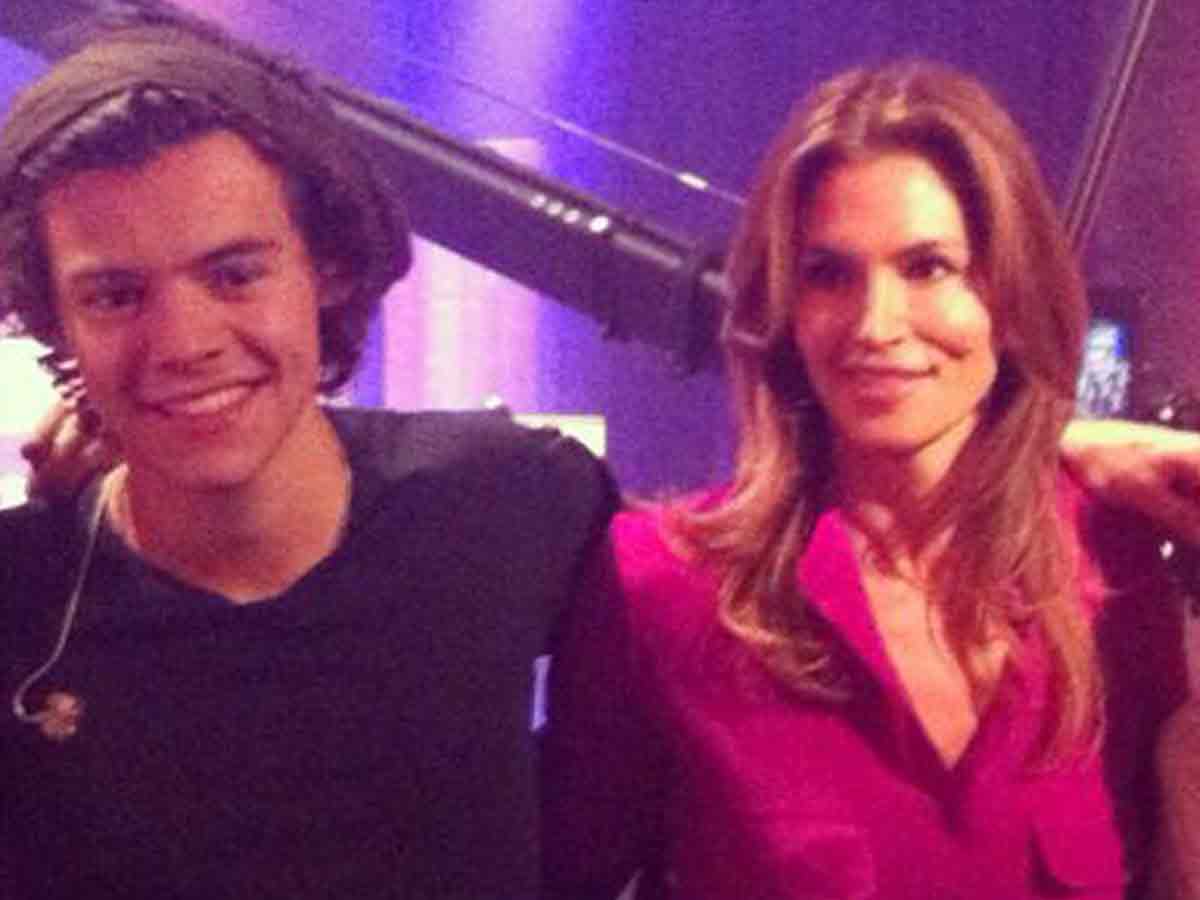 Cindy Crawford and Harry Styles
