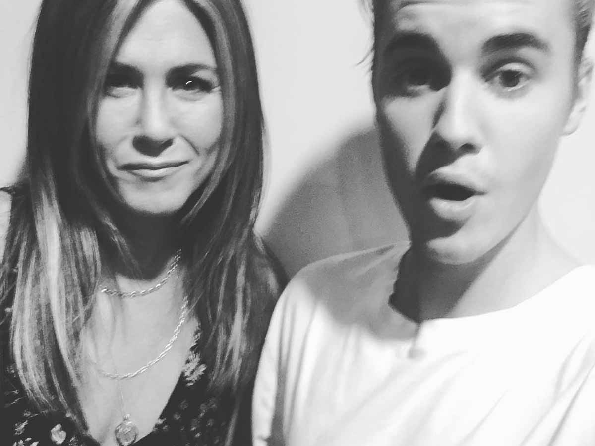 Jennifer Aniston and Justin Beiber