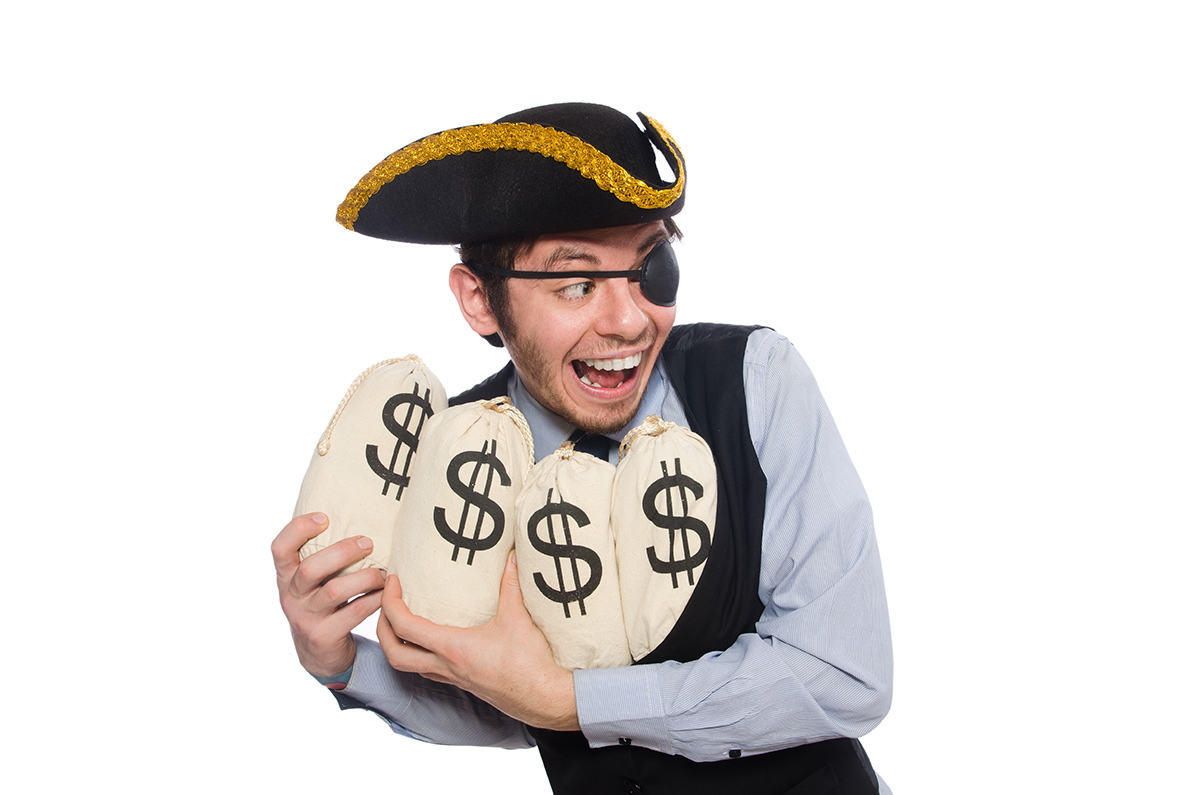 The biggest plunder by a pirate was worth $200 million.