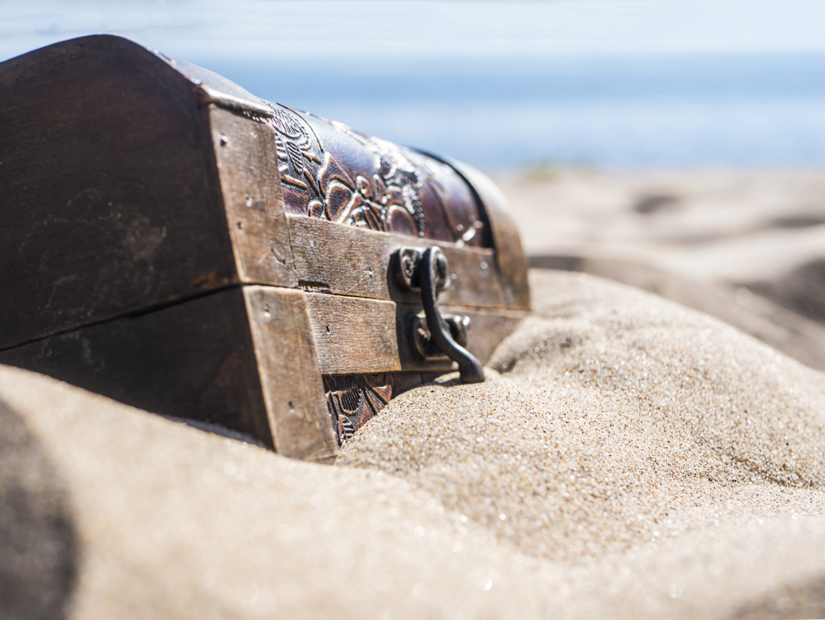 Most pirates didn't actually bury their treasure.