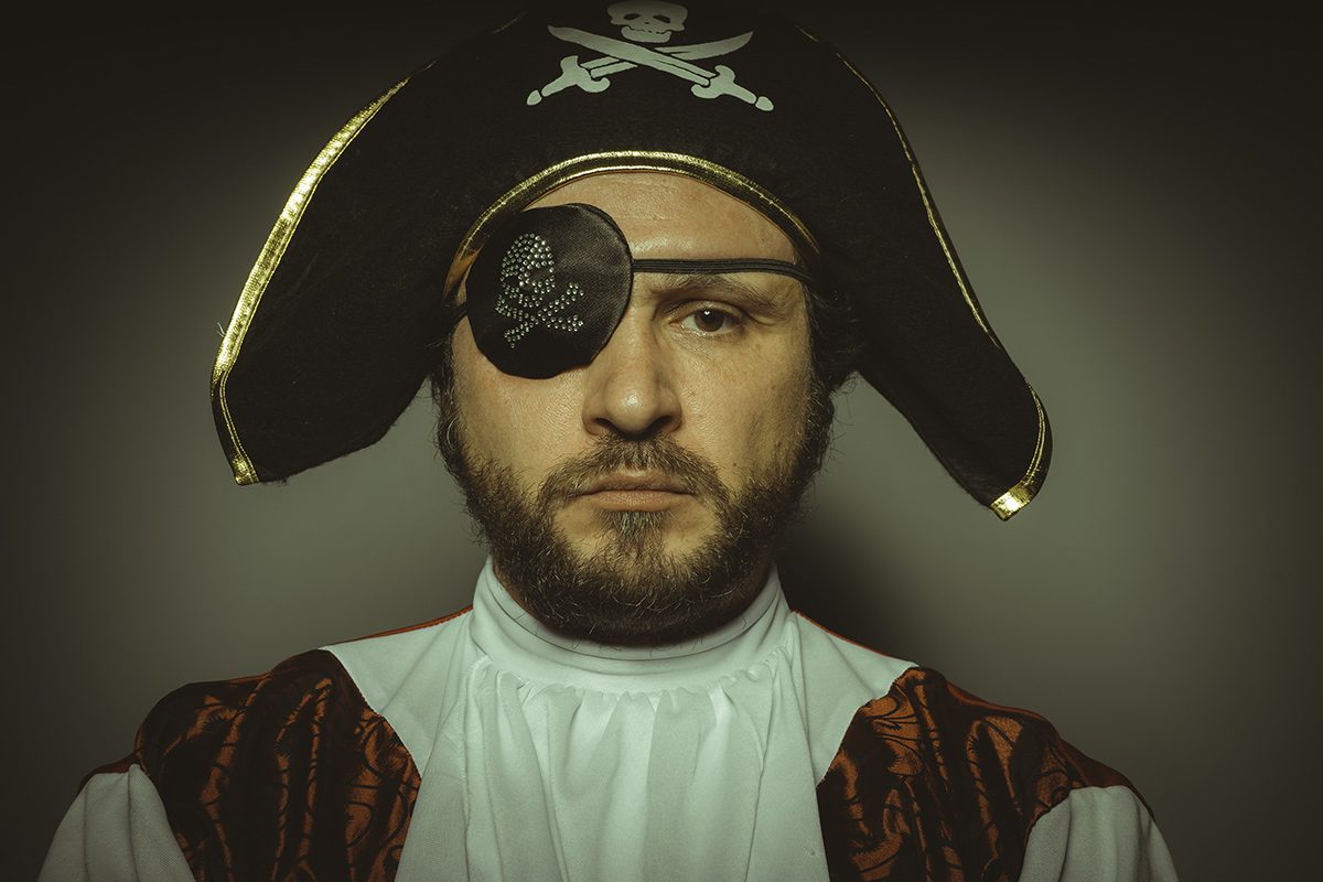 Not every pirate with an eyepatch was missing an eye.