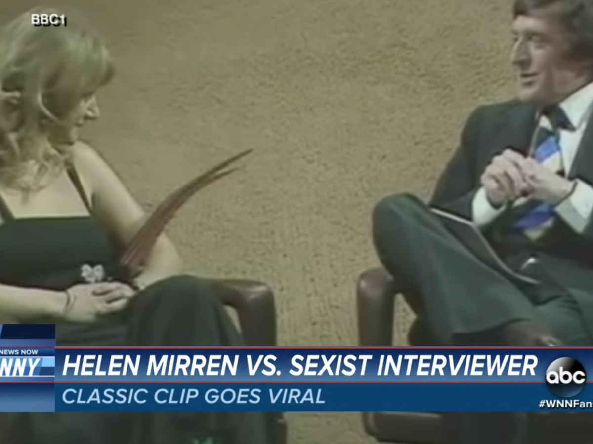 When Young Helen Mirren Derailed Sexist Questions in 1975