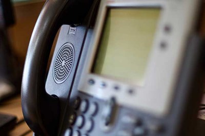 landline phone and answering machine