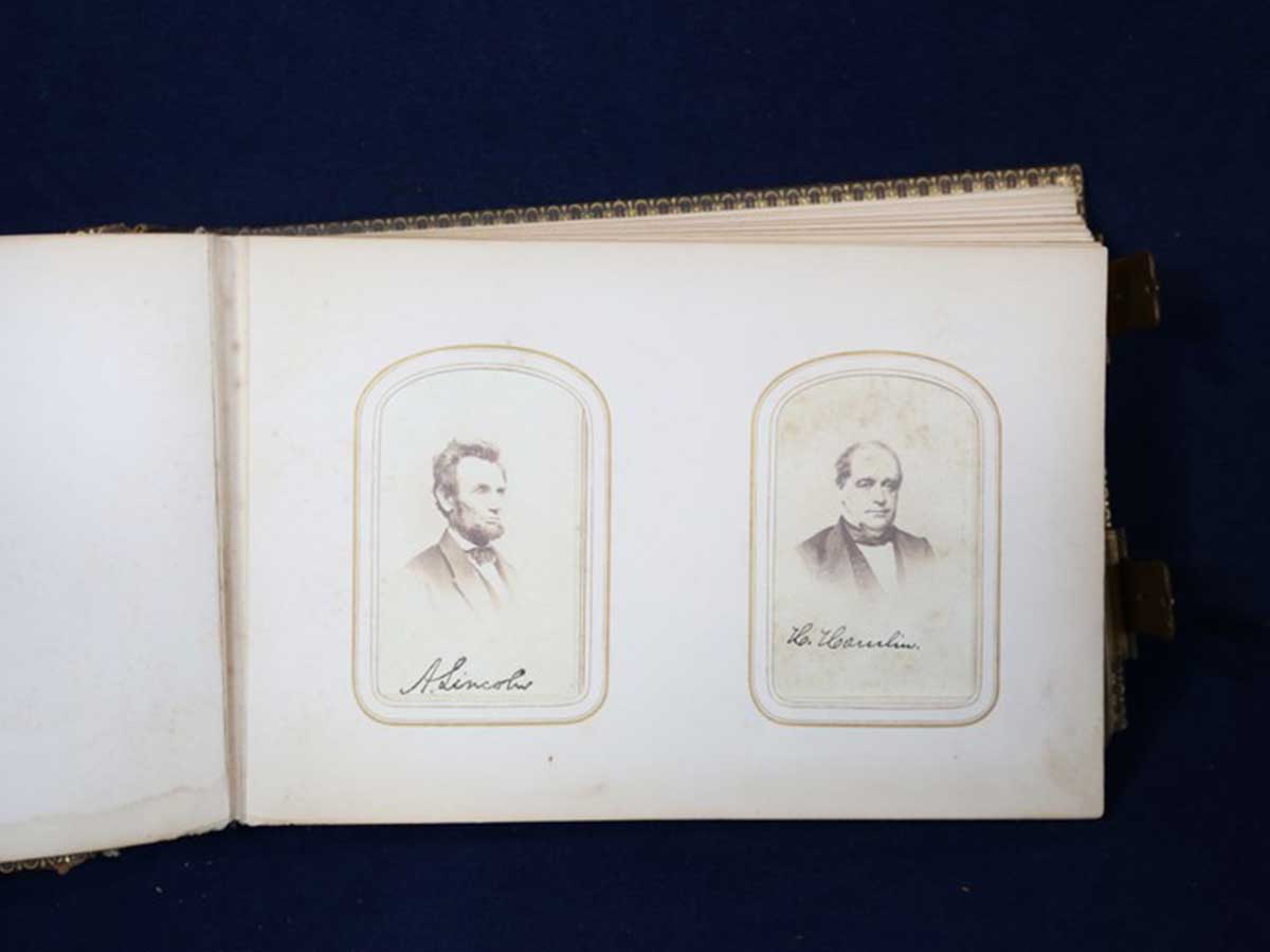 Signed Photo Album of Lincoln and His Cabinet