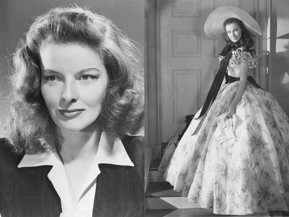 Katharine Hepburn as Scarlett O'Hara