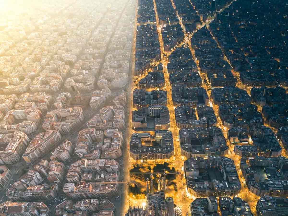 Barcelona - Day and Night