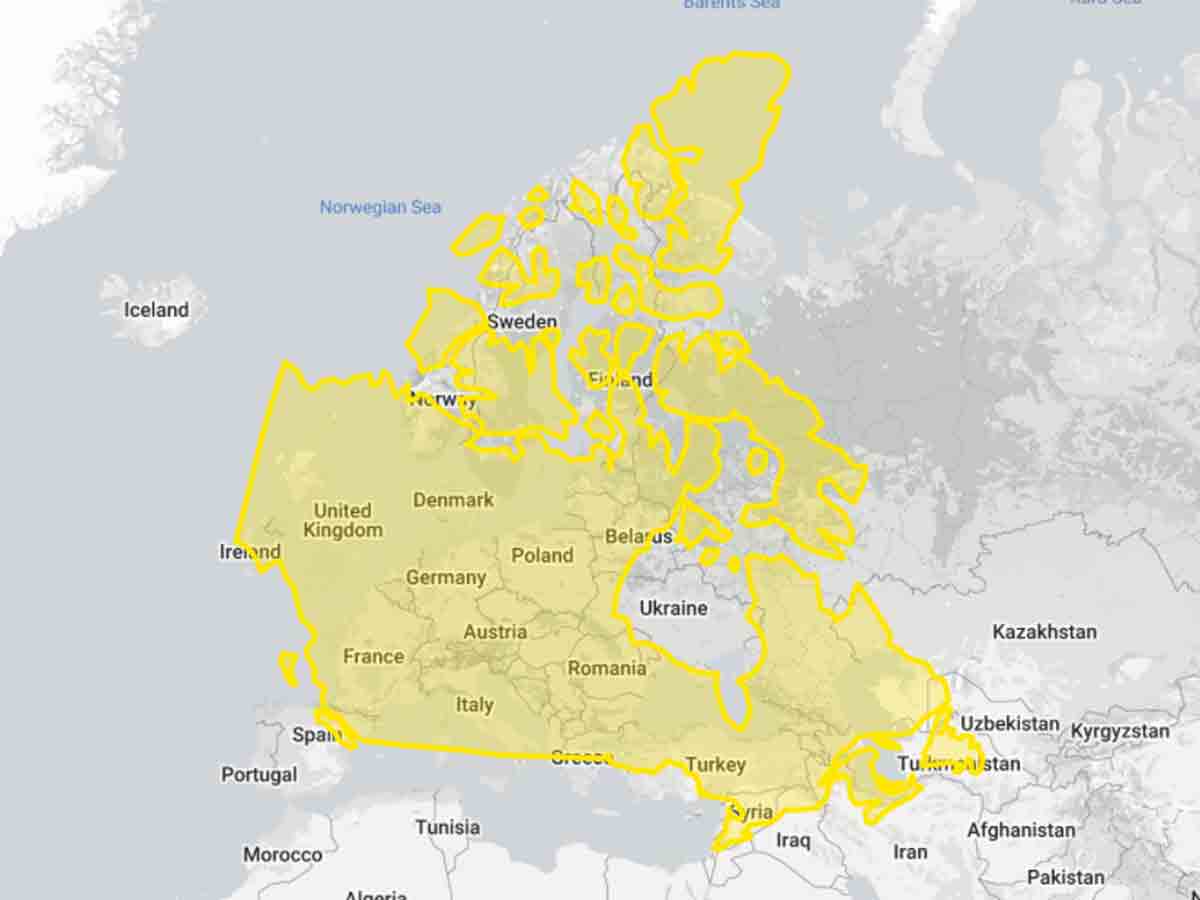 Canada vs. Half of Europe