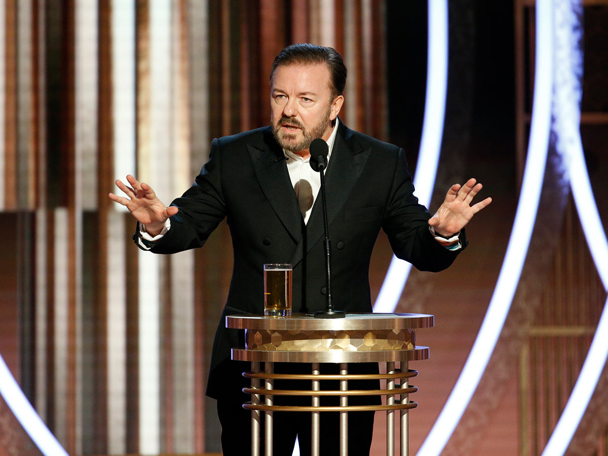 4. Ricky Gervais Let Loose on Hollywood