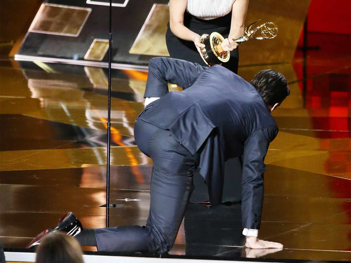 10. Jon Hamm Crawling On Stage