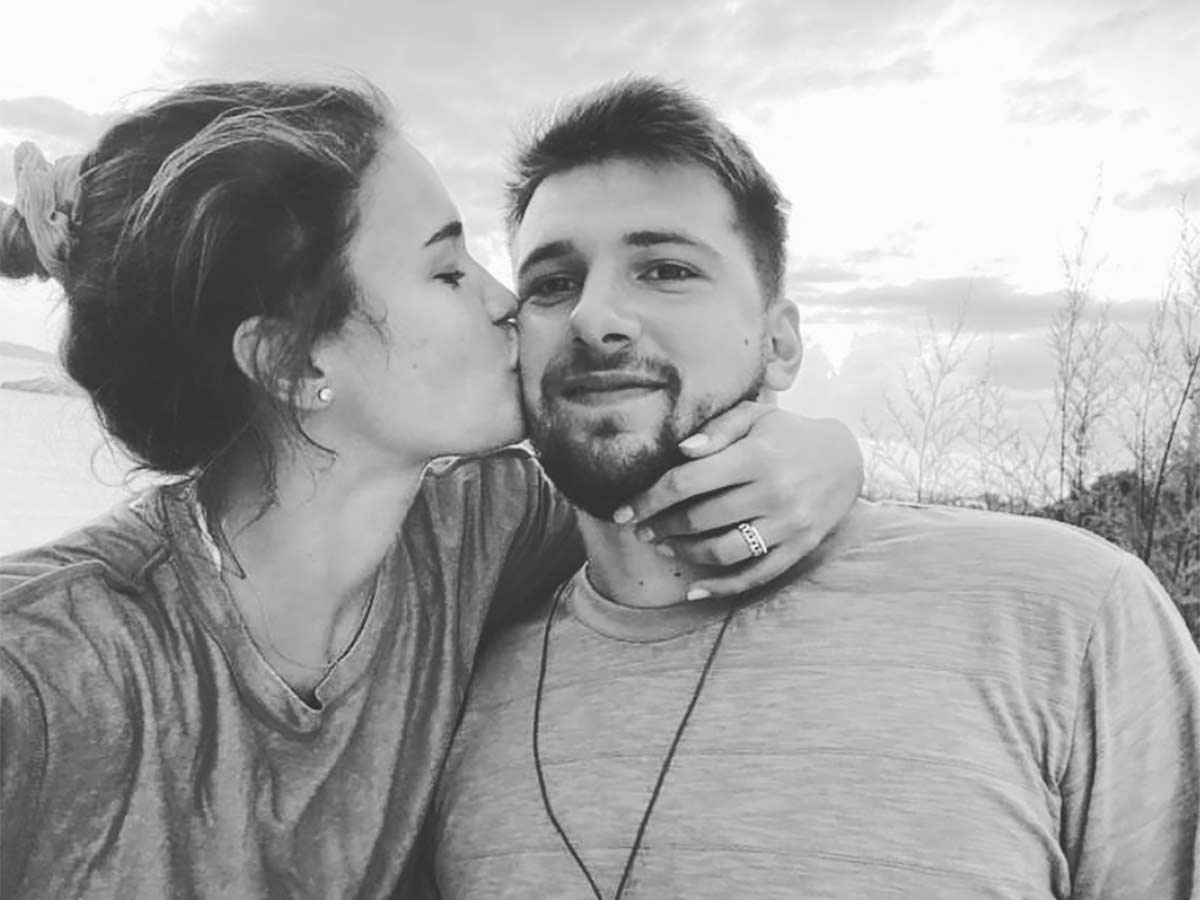 Anamaria Goltes and Luka Doncic