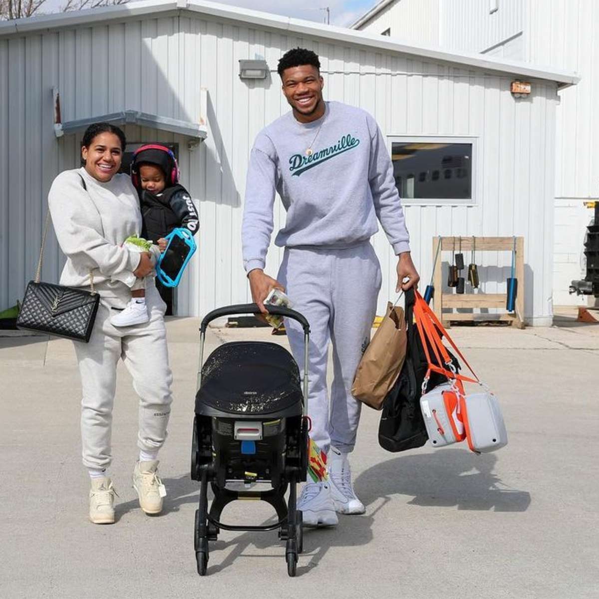 Mariah Riddlesprigger and Giannis Antetokounmpo
