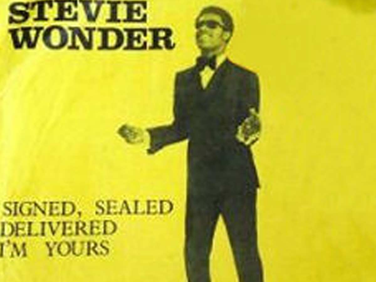 “Signed, Sealed, Delivered I'm Yours” by Stevie Wonder
