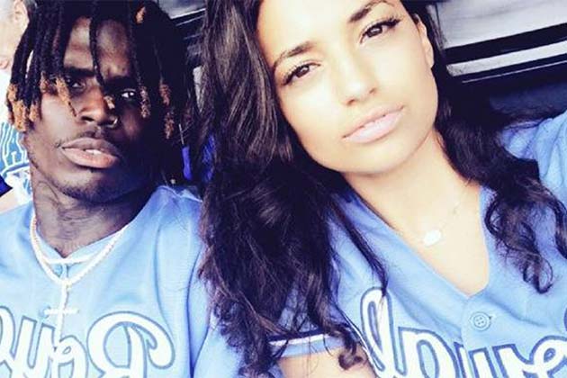 Tyreek Hill y Crystal Espinal