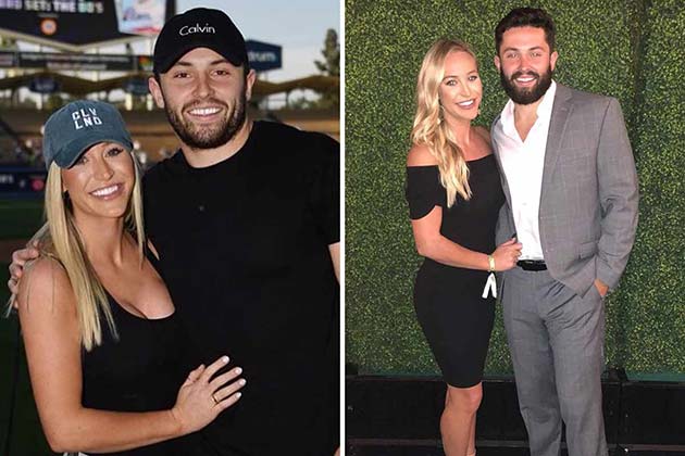 Baker Mayfield y Emily Wilkinson