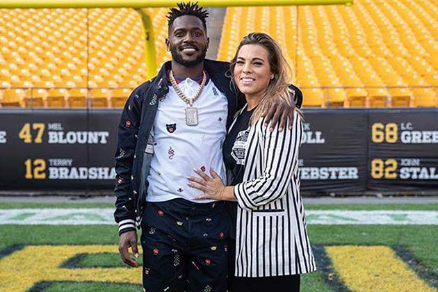 Antonio Brown y Chelsie Kyriss