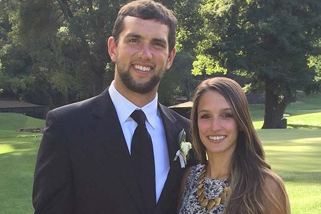 Andrew Luck y Nicole Pechanec