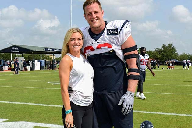 JJ Watt y Kealia Ohai